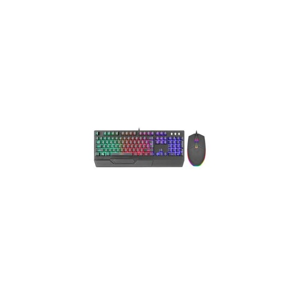Cable Wholesale Gaming RGB LED light up USB Keyboard and Mouse Combo 5012-80105 - main
